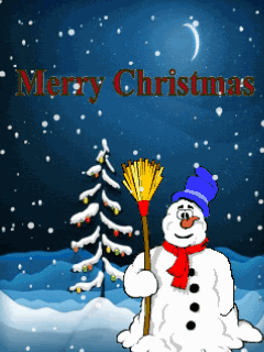 Снеговик-Помощник Деда мороза. Популярные заставки на телефон.