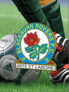 Футбольный клуб Blackburn Rovers. Заставка на сотовый телефон.